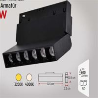 HAREKETLİ MAGNET ARMATÜR 11 CM 6W 4000K 1